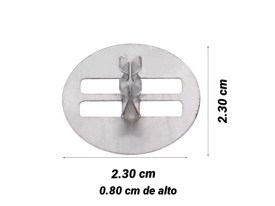 Pack 100 bases redondas para mechas madera 